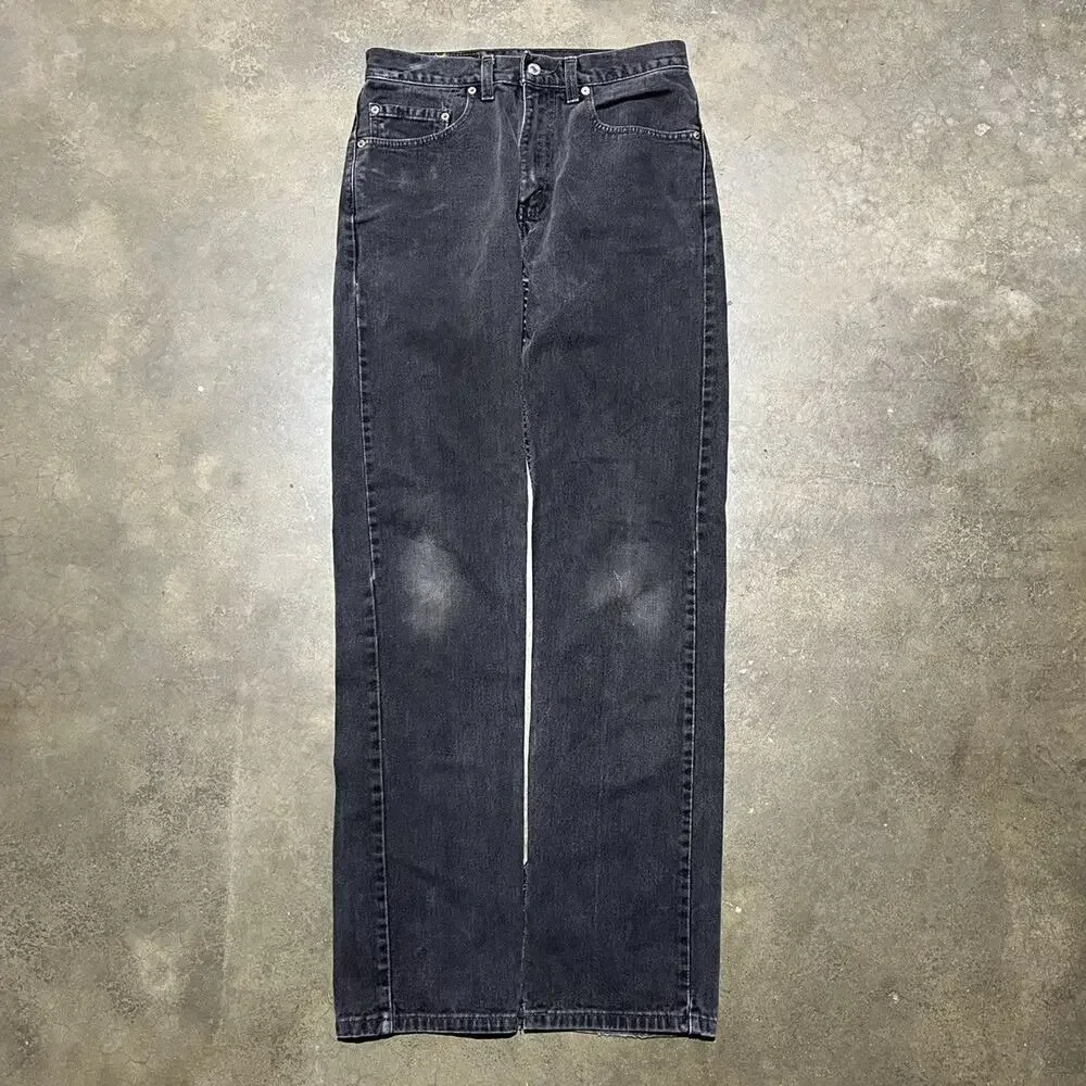 Vintage 90s Levi's 505 Black Regular Fit Jeans 30x34